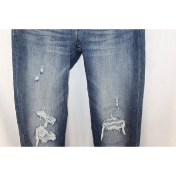 Judy Blue Womens Medium Wash Distressed Boyfriend Fit Jeans 5/27 - Picture 3 of 6